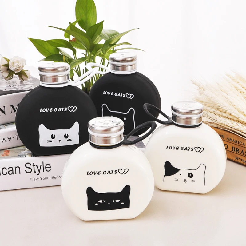 300 мл креативный пластиковый водяной портативный студенческий чайник для спорта