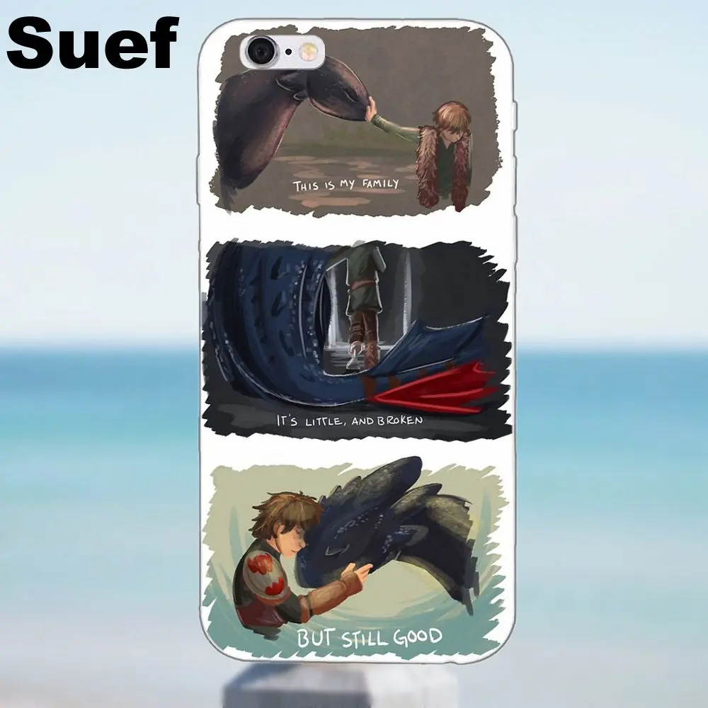 Как приручить дракона мягкие чехлы для мобильных телефонов iPhone X 4 4S 5 5S 5C SE 6 6S 7 8 Plus