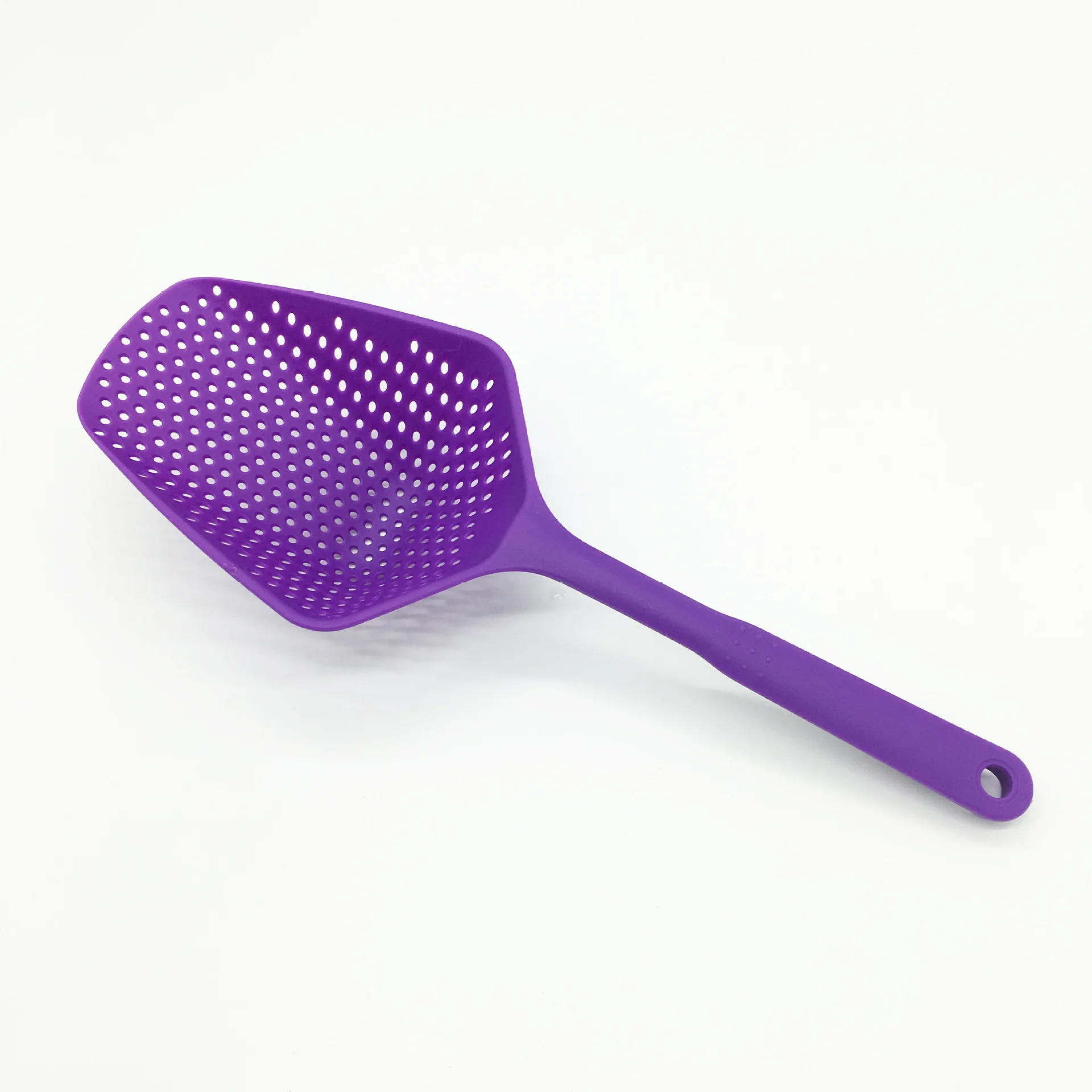 Purple Doatry, 1 шт., дуршлаг, большая нейлоновая ложка, ситечки для лапши, вилки, лопаты для приготовления пищи, паста, фильтр, ложка, кухонные инструменты для овощей - Цвет: Purple