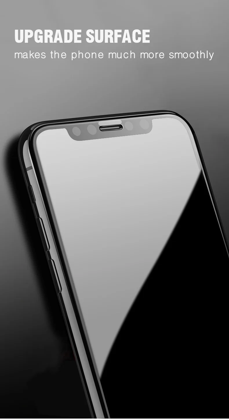 IIOZO, закаленное стекло для iphone X, ультратонкое, 0,2 мм, 9 H, HD, не оставляет отпечатков пальцев, 2.5D, закаленное защитное стекло для экрана iphone X, пленка