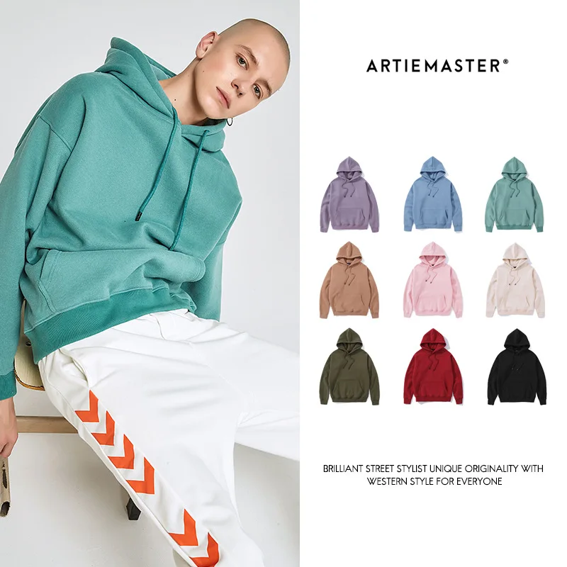 Мужская толстовка с капюшоном пуловер Клубная Толстовка длинным рукавом