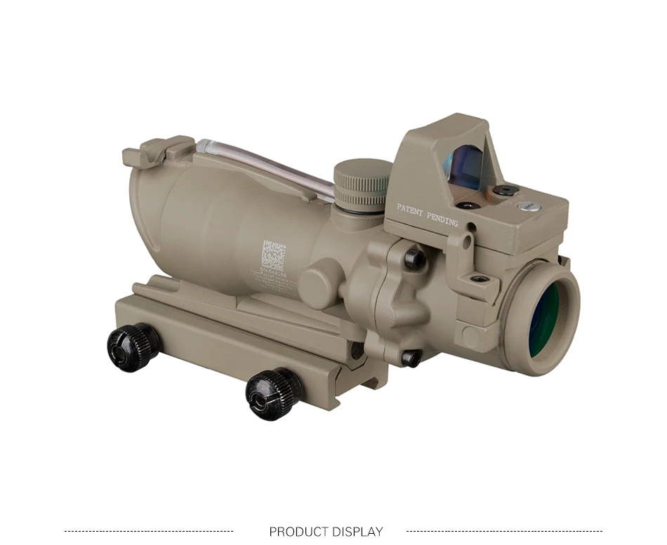 Acog 4x32 зеленый источник волокна реальный оптоволоконный прицел W/Rmr микро красная точка зрения с маркировкой стояк Охота 5 цветов