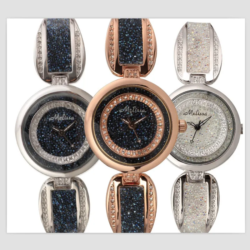 Melissa Brand Fantasy Women Jewelry Watches BlingBling Starry Night Stars Bangle Watch Bracelet Vintage Wristwatch Quartz Montre | Наручные