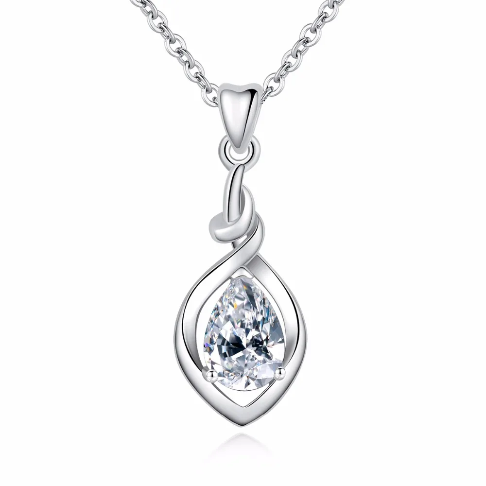 Призывающий ангелов 925 пробы серебряные ожерелья Женская циркониевая мать