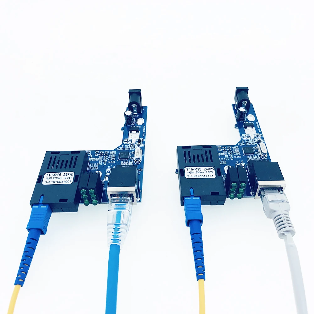 1 пара 100 м быстрое Ethernet волокно средство памяти переключатель полуплата 10/100