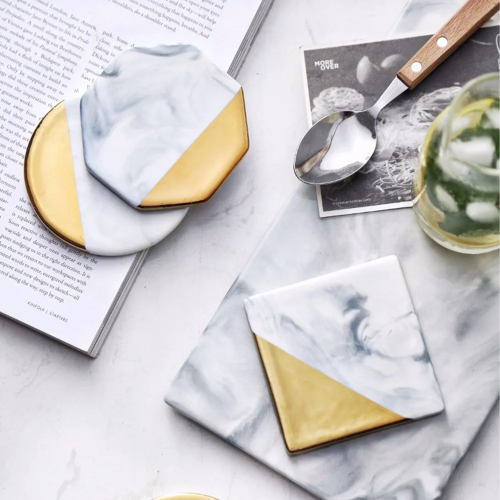 Европейская круглая мраморная керамическая подставка под столовый стол