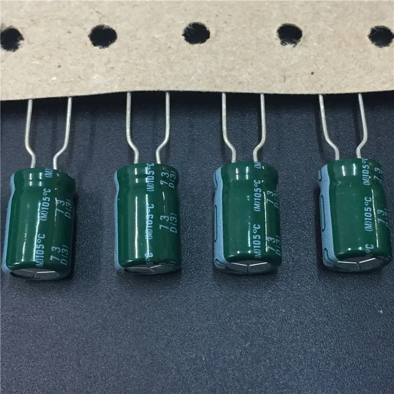 100 шт. 220 мкФ 25 в NCC KZE серии 8x11 5 мм низкое сопротивление Низкая ESR 25V220uF алюминиевый