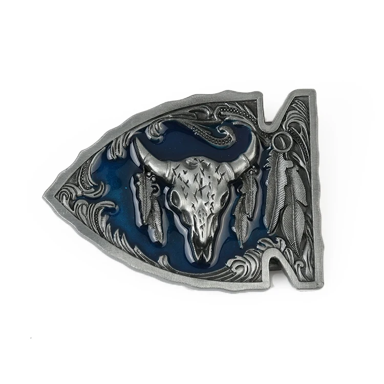 Наконечник стрелы с черепом быка nent Belt Buckle