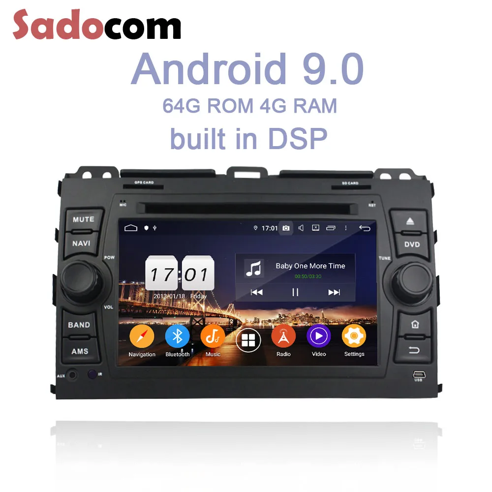 DSP ips Android 9 0 4 Гб ОЗУ 64 ПЗУ 8 ядерный автомобильный dvd плеер RDS Авторадио тюнер gps для
