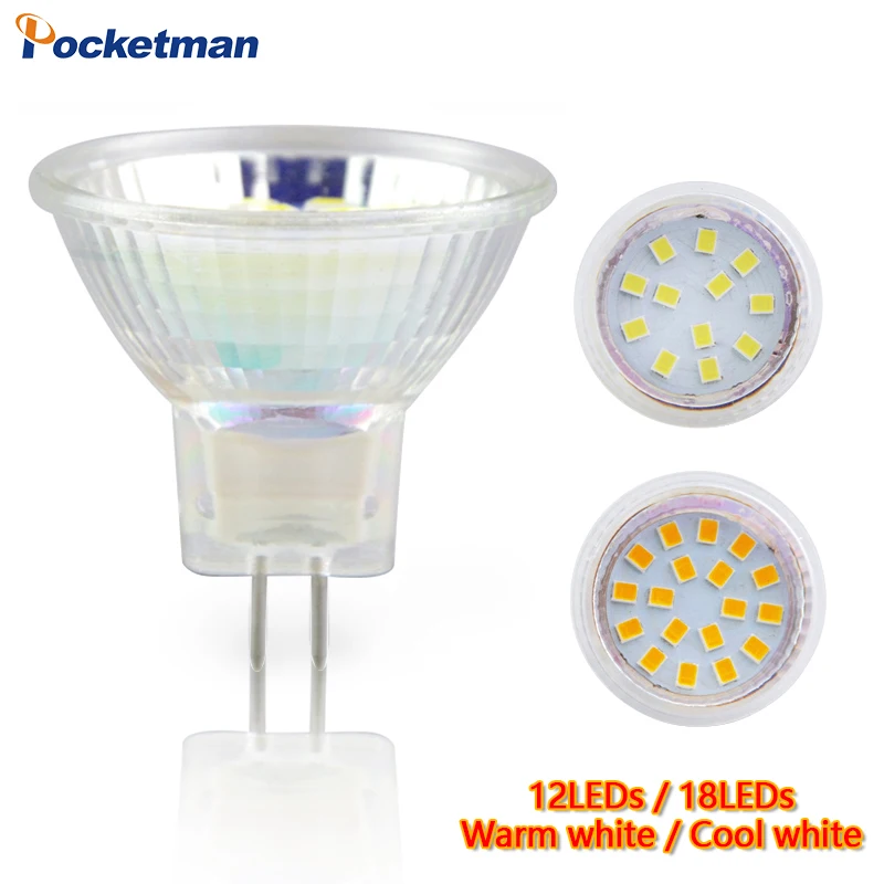 6 шт./лот MR11 Светодиодный точечный светильник AC/DC 12 В 3 Вт 5 2835 SMD светодиодный