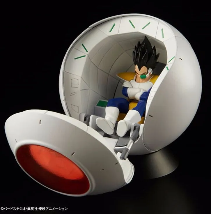 Стандартный saiyan space pod с Вегета ПВХ сборки Фигурки игрушки