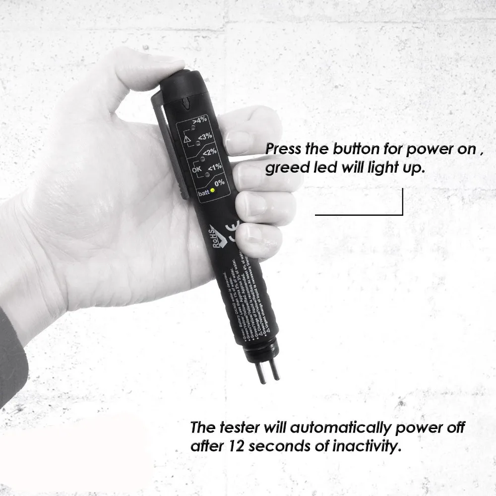 Made In Taiwan CE Mark Mini Electronic Brake Fluid Liquid Oil Tester Tool Moisture Water |