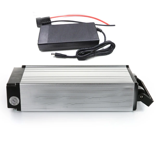 48V 1000W Серебряный сзади стойки 48v 20AH Электрический велосипед аккумулятор 48V литиевая батарея, фара для электровелосипеда в е-байка с 54,6 V зарядное устройство