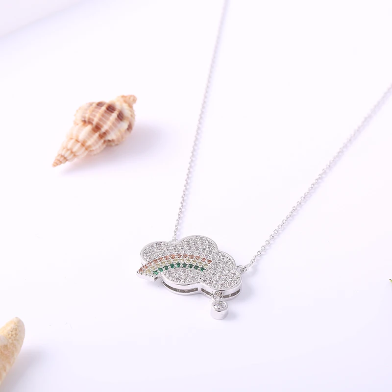 GAOLA новейший роскошный кубический цирконий цветочное ожерелье цепочка вечерние