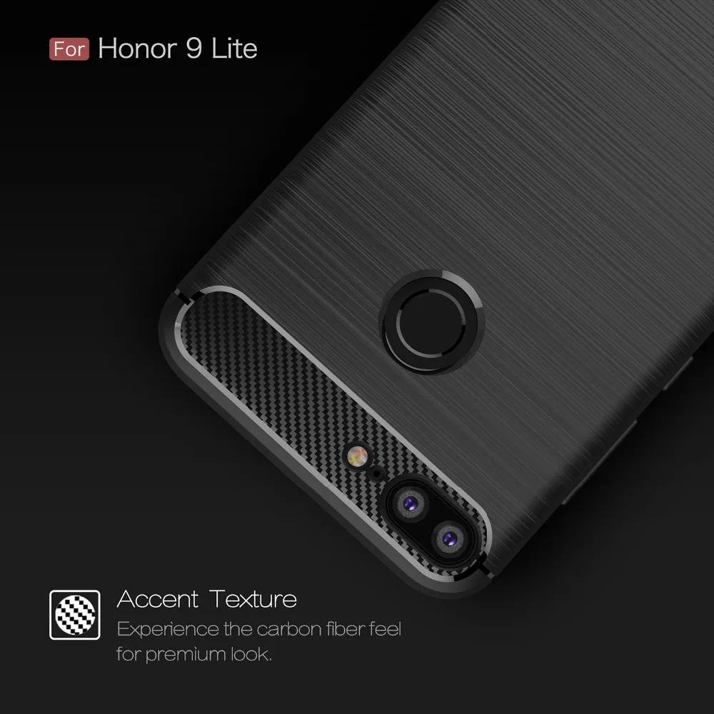Чехлы на honor 9 lite 7A 7C 10 9 p smart 6A для FundaS чехол на huawei honor 9 lite крышка углерода волокно силиконовый бампер Coque Etui