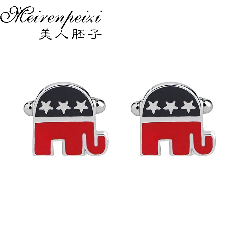 

Elephant Cufflinks Animal Elephant Cufflinks Jewelry Gifts Novelty Cuff Links Gifts for Him Men's Woman Accessories
