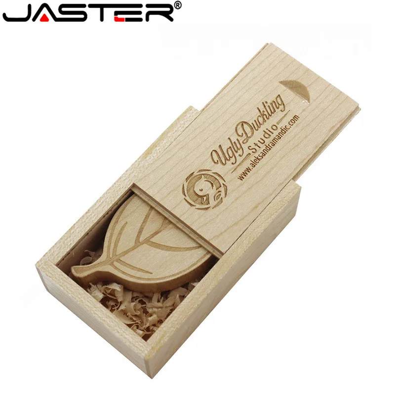 JASTER(10 шт. бесплатный логотип) деревянный лист+ упаковочная коробка usb флеш-накопитель карта памяти pendriver pendrive 8 ГБ 16 ГБ 32 ГБ 64 Гб подарок