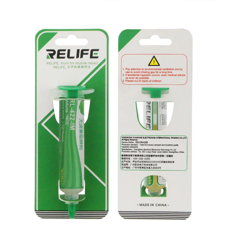 

10CC Lead Free Flux Paste Rosin Soldering Flux halogen-Free Syringe for Chips PCB SMB PGA PCB Repair Welding Tool