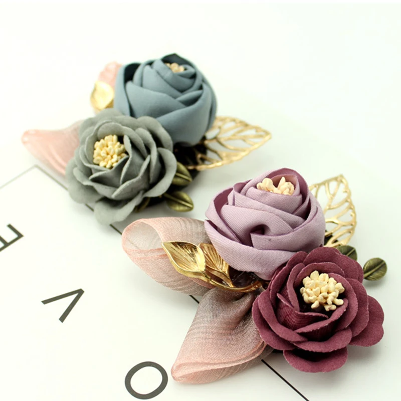 1 шт. Женская Брошь из ткани в виде цветка | Украшения и аксессуары