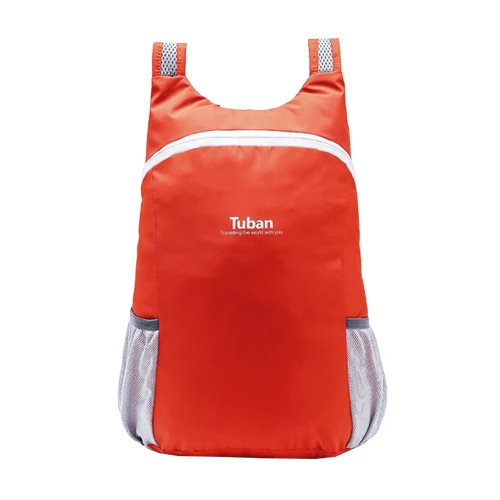 Orange Backpack Легкий складной рюкзак из ткани Оксфорд, водонепроницаемый складной рюкзак для детей, школьные сумки для подростков, портативная Дорожная сумка на плечо для мужчин и женщин - Цвет: Orange Backpack