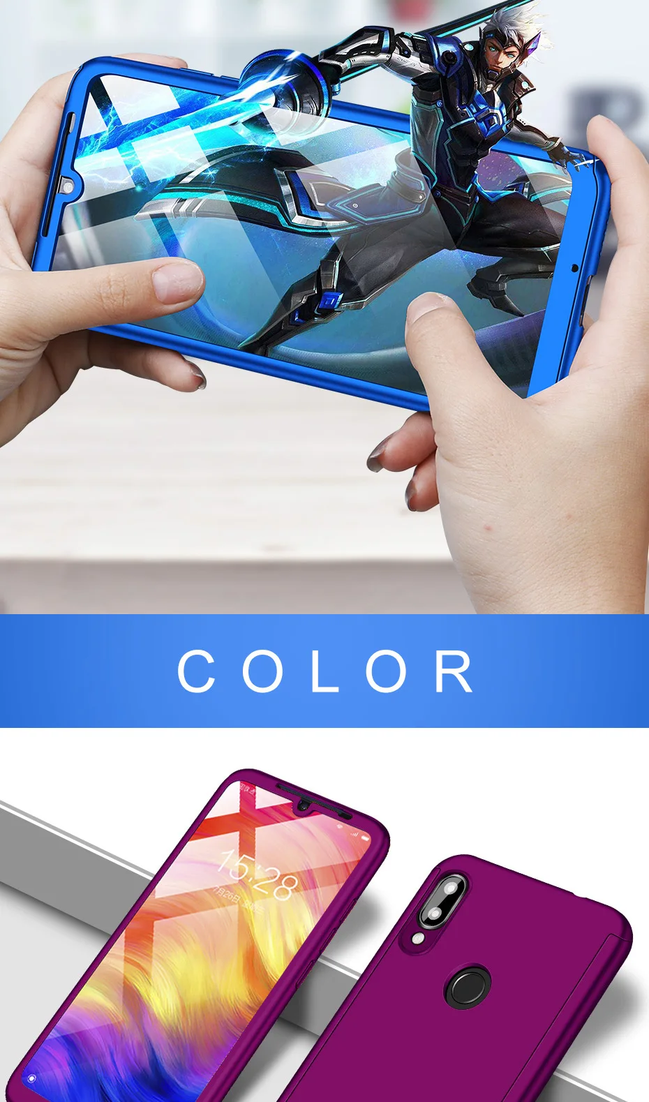 360 всего тела Защитный чехол для samsung Galaxy A50 A70 A40 A30 A10 M20 M10 J4 J6 A6 A8 плюс A7 A9 S10 S9 S8 плюс S7 край
