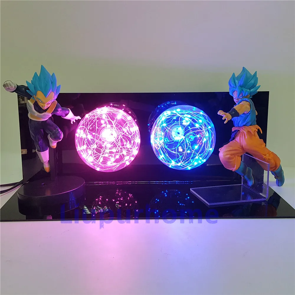 Dragon Ball Super Lampara Luminaria Goku Vegeta аниме Dragon Ball Z Goku Vegeta DBZ светодиодный ночник настольная лампа Dragon Ball лампа