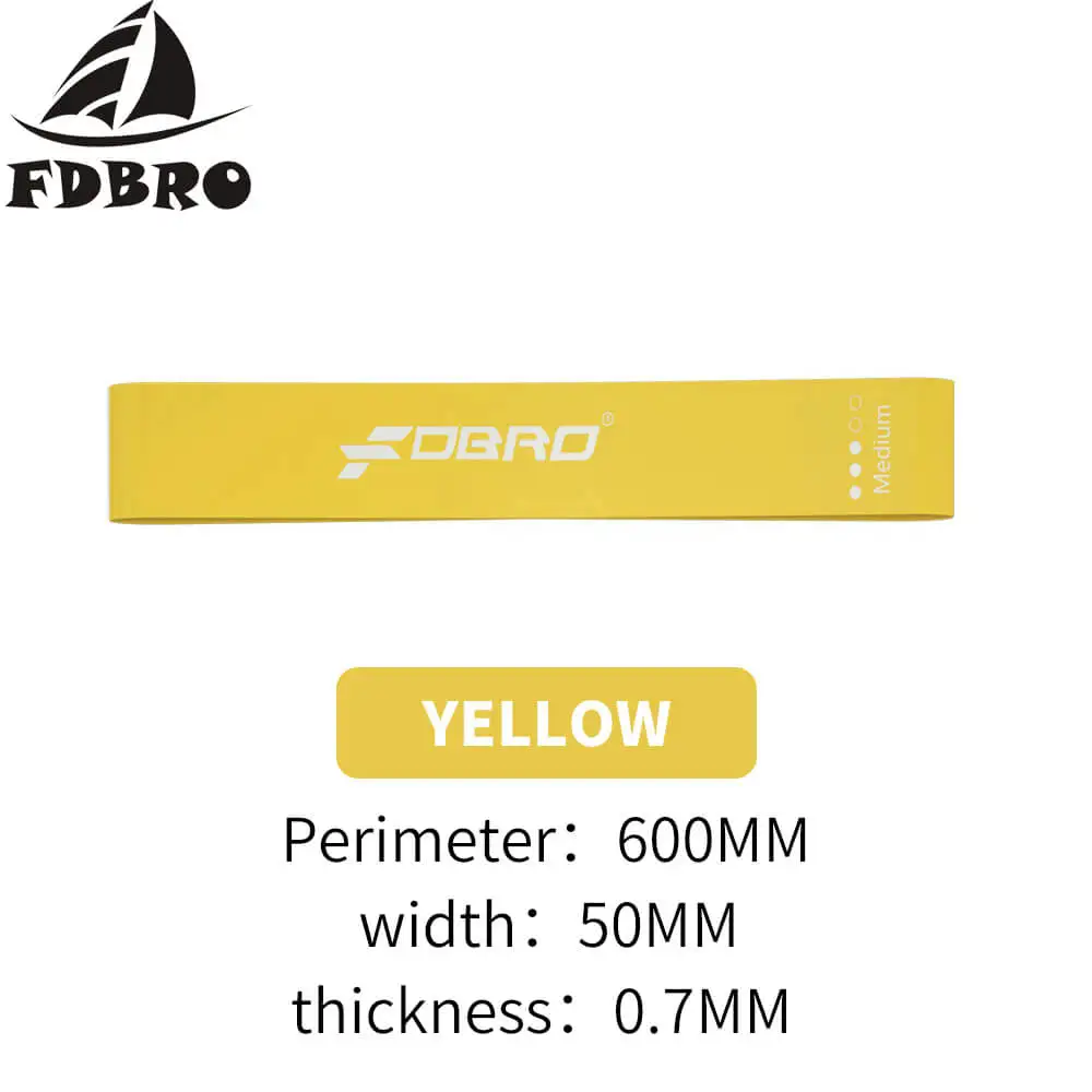Yellow FDBRO Эспандеры, резинки, петли для йоги, пилатеса, спортивного зала, силовой тренировки, латексные резинки, оборудование для фитнеса - Цвет: Yellow