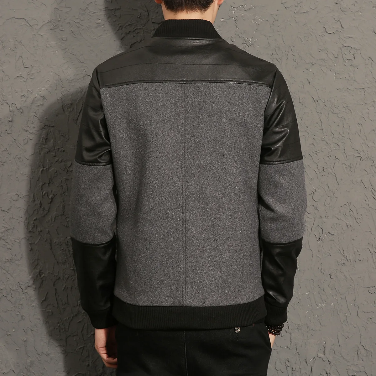 MRMT 2022 Brand Men's Woolen Jackets Men Splicing Overcoat for Male Coat Jacket Man Woollen Outer Wear Clothing | Мужская одежда