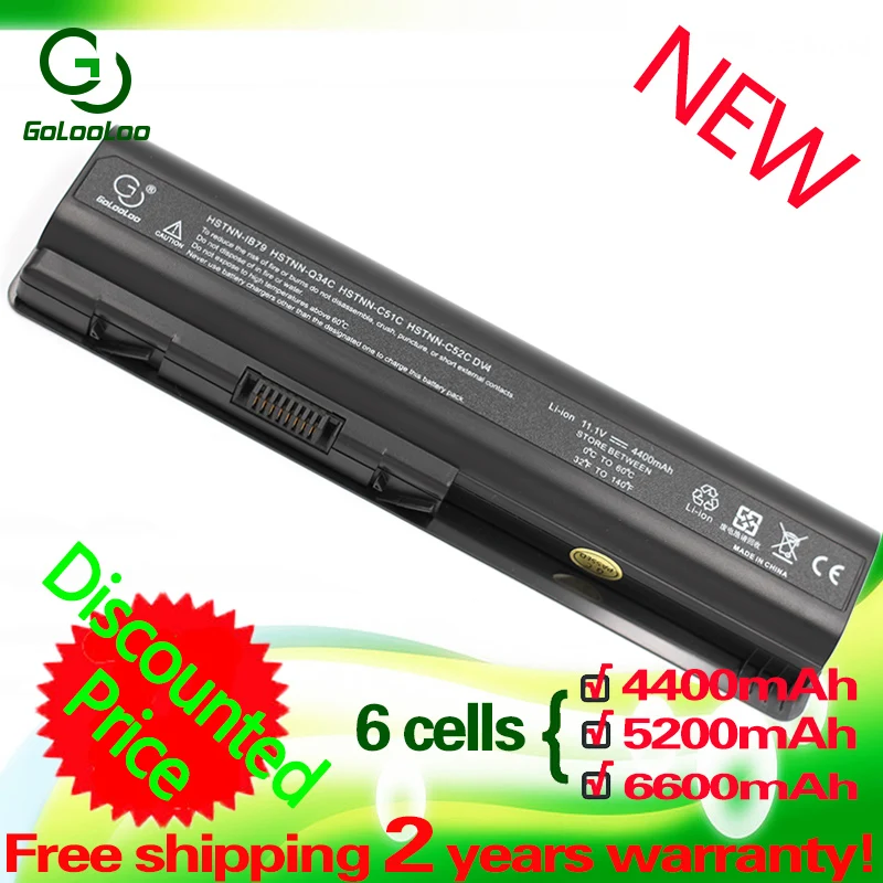Golooloo Батарея для hp павильон DV5T DV5Z DV6 511883-001 аккумулятор большой емкости EV0605 CQ71 CQ70 CQ60 CQ40 CQ41 CQ45 CQ50 CQ61 HDX 16 DV4 DV5 DV5-1200