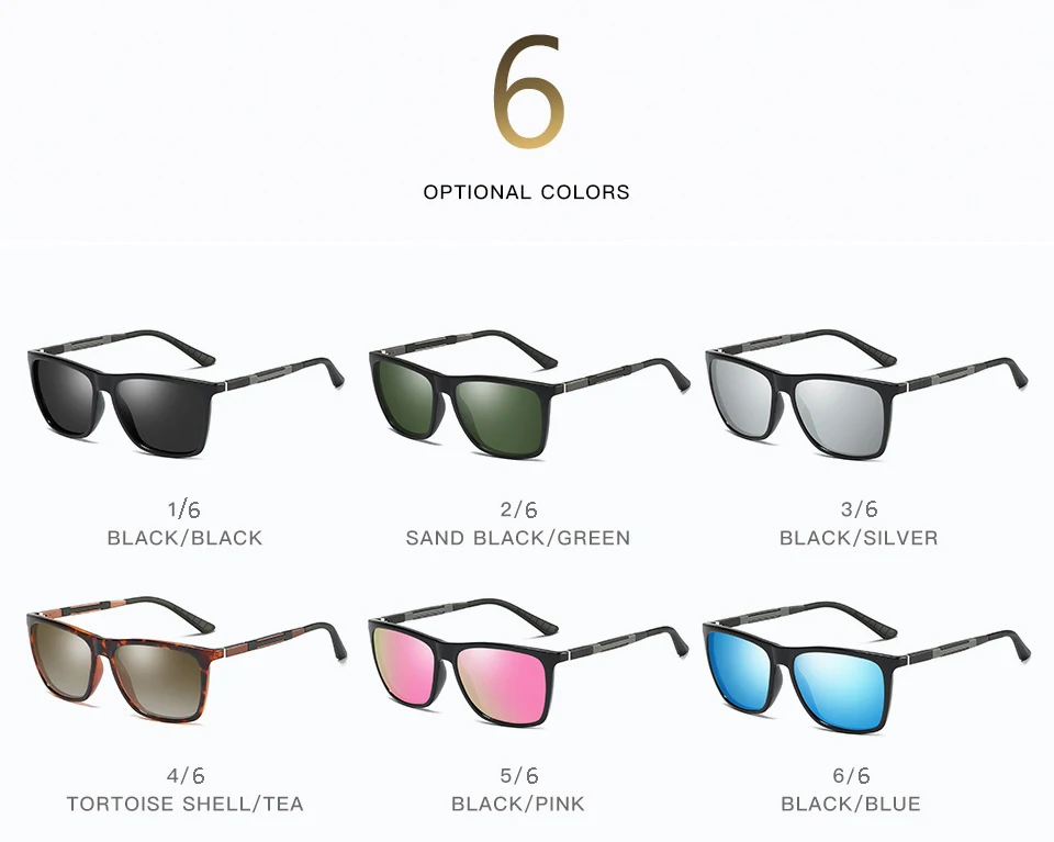 2018 DPZ алюминиево-магниевые поляризованные солнцезащитные очки мужские и женские