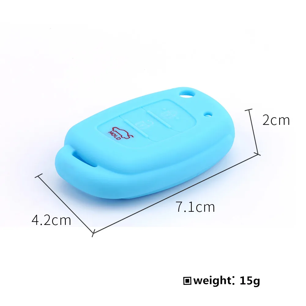 Недавно 3 пуговицы силиконовые автомобиль дистанционного Fob резиновая ключ чехол