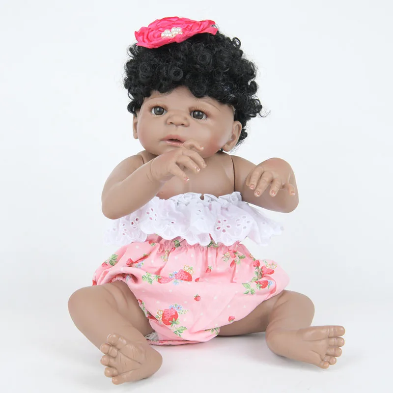 LEOOFU 55 см 22 inch Мягкие силиконовые bebe куклы reborn Рождественские подарки сюрприз