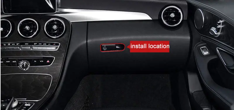 

1 PCS Car Key Hole Trim Frame Stickers for Mercedes Benz GLC C Class W205 C180 C200 2015-2016 Car Styling