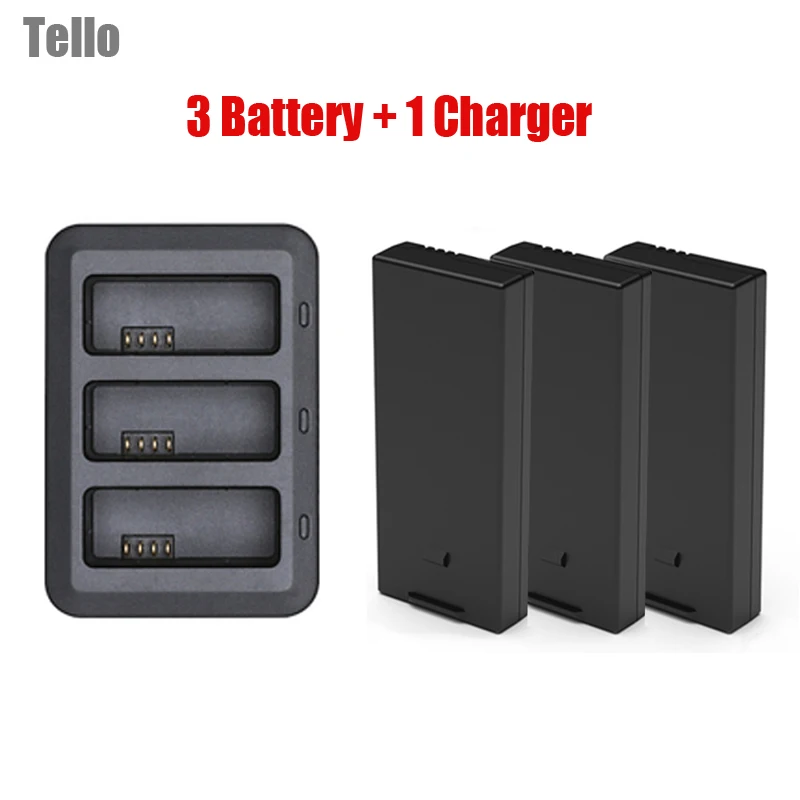 Аккумулятор Tello dji зарядное устройство для дрона зарядка hub flight Battery Accessories |