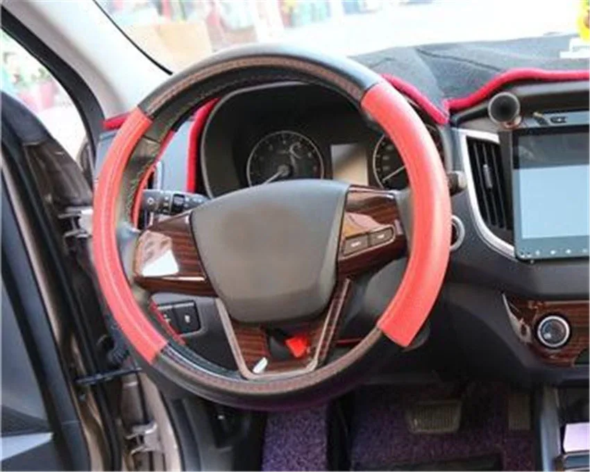 Бесплатная доставка 3 шт./лот ABS углеродное волокно или деревянное зерно рулевое