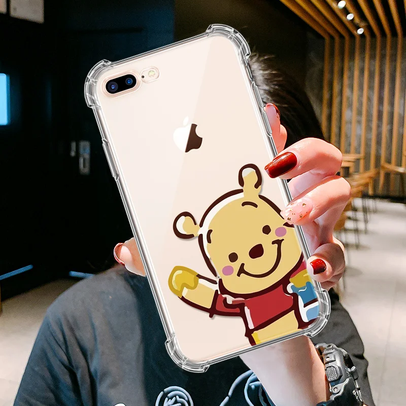 Силиконовый чехол для iPhone 7 Plus 8 6 6S Plus 5 5S SE мягкий прозрачный чехол для iPhone 11 Pro XS MAX XR 9 10 Funda