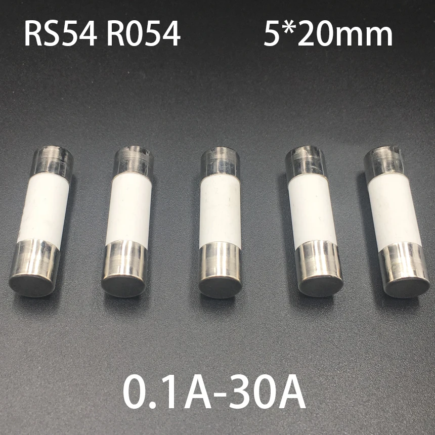 10A 15A 16A 20A 25A 30A RO54 RS54 250V 5*20mm 5x20mm F Fast Quick Blow Cylindrical Cap Tube Cartridge Ceramic Fuse Link | Обустройство