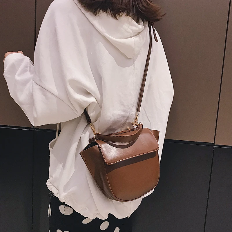 Брендовая седельная сумка Женская милая через плечо Ретро винтажная