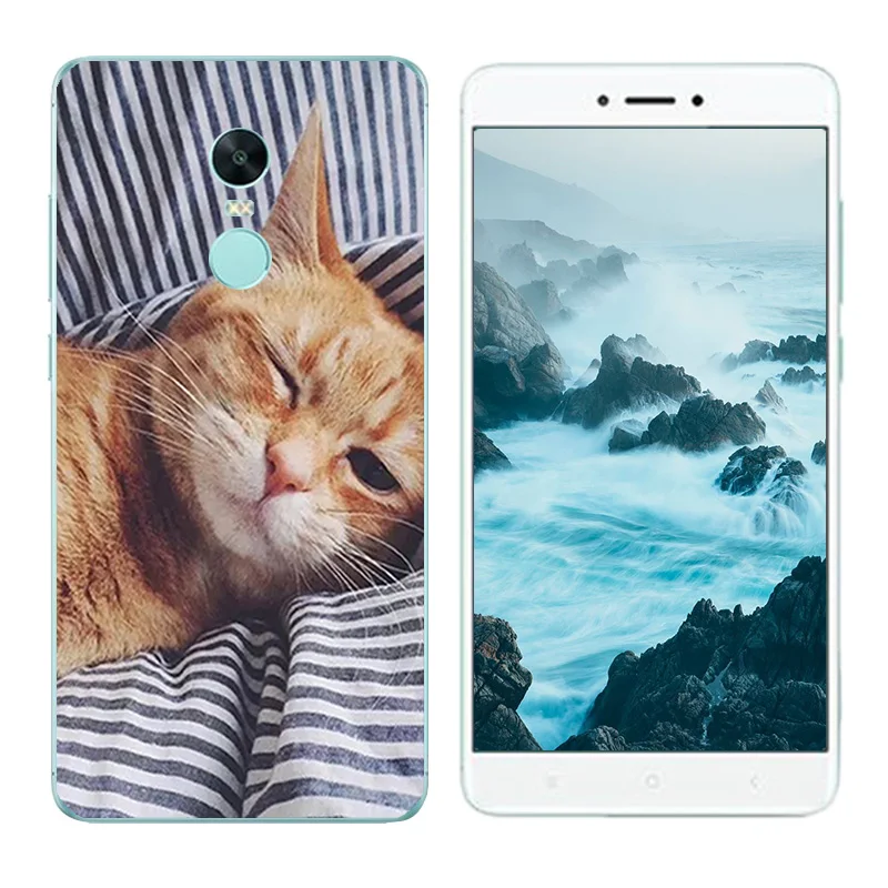 Чехол для Xiaomi Redmi Note 4x Мягкий силиконовый прозрачный ТПУ чехол принт пианино