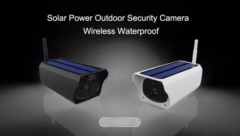 P2P wifi IR vision IP камеры 2MP Солнечная энергия Водонепроницаемая bullet sd карта локальное