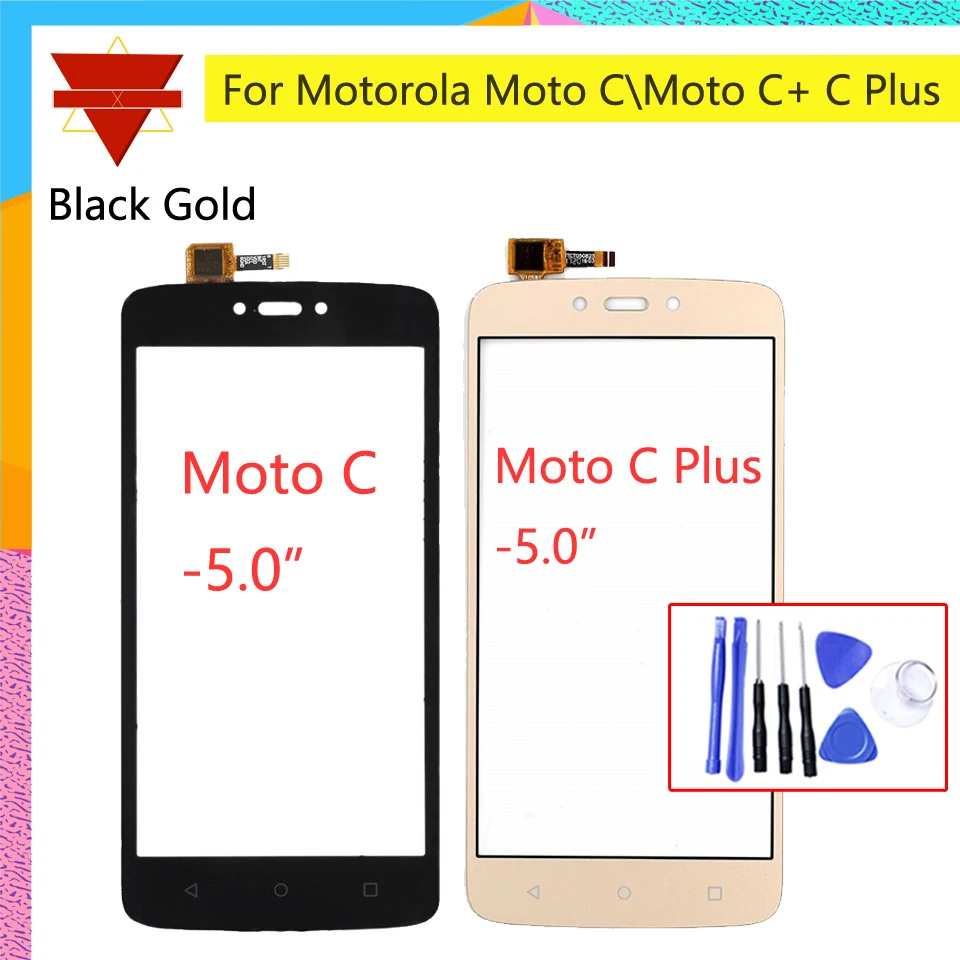 Сенсорный экран 5 0 дюйма для Motorola Moto C XT1750 XT1754 XT1756 сенсорная панель стеклянная