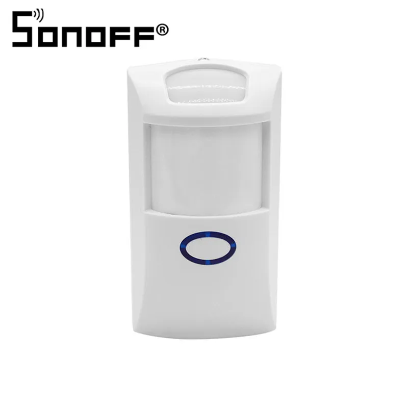 Sonoff PIR2 инфракрасные детекторы двойной инфракрасный датчик движения устройства для домашней безопасности Противоугонная система 110 градусов сигнальный светильник