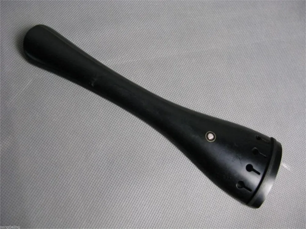 

1pcs 4/4 double bass tailpieces with tail gut,nature Ebony inlay Paris eye