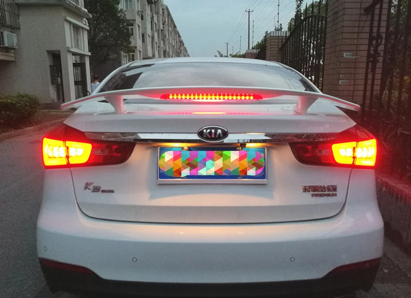 

ABS Plastic Unpainted Rear Trunk Wing Decoration Use For Kia Forte K3 Spoiler 2010-2016