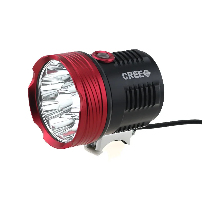 20000 люмен 10T6 велосипед света 10 xCREE XM-L T6 светодиодный спереди фонарь для велосипеда+ 36000 mah 26650 Батарея пакет+ лазерный задний фонарь