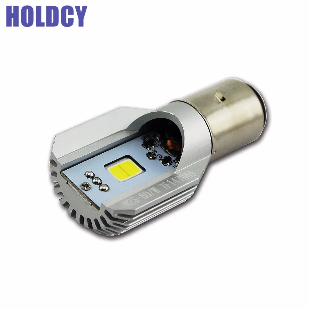 HoldCY фара мотоцикла COB BA20D H6 лампа 12 Вт 6000 К Мотоцикл мопед скутер фары аксессуары DC