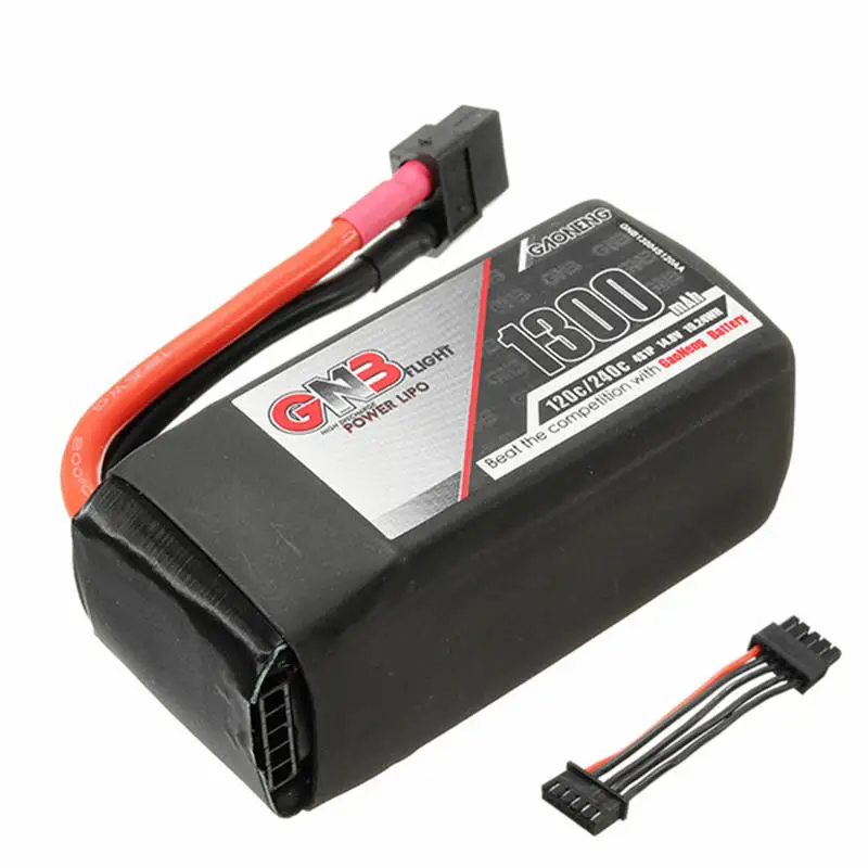 Последняя партия Gaoneng GNB 14 8 V 1300mAh 4S 120C 240C 19.24WH FPV Racing Lipo батарея с балансовым
