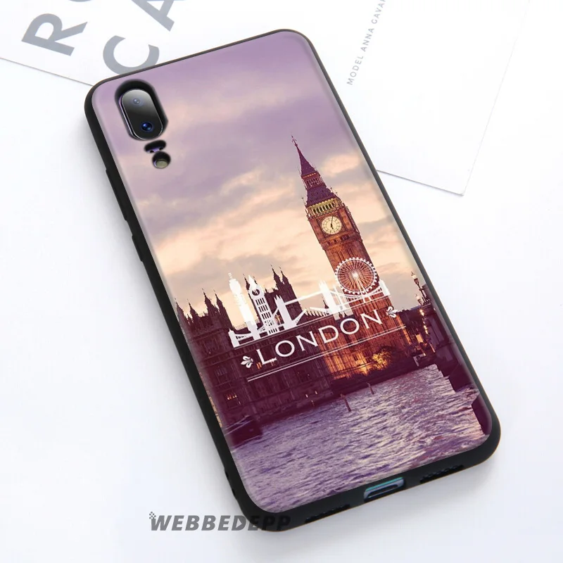 WEBBEDEPP London Bus Box Soft Case For Huawei P30 P20 Pro P10 P9 Lite 2017 P Smart 2019 & Nova 3 3i Y9 |