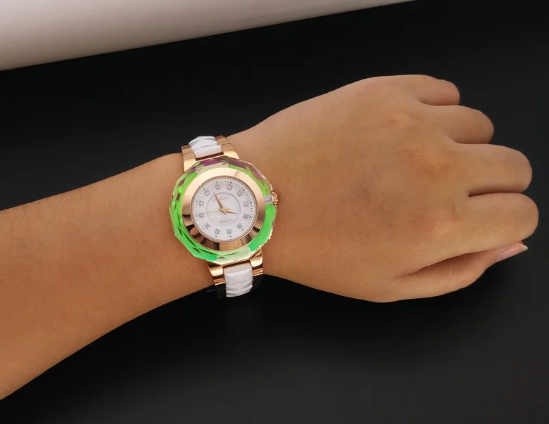 Женские керамические часы MELISSA модные многогранные Классические наручные с