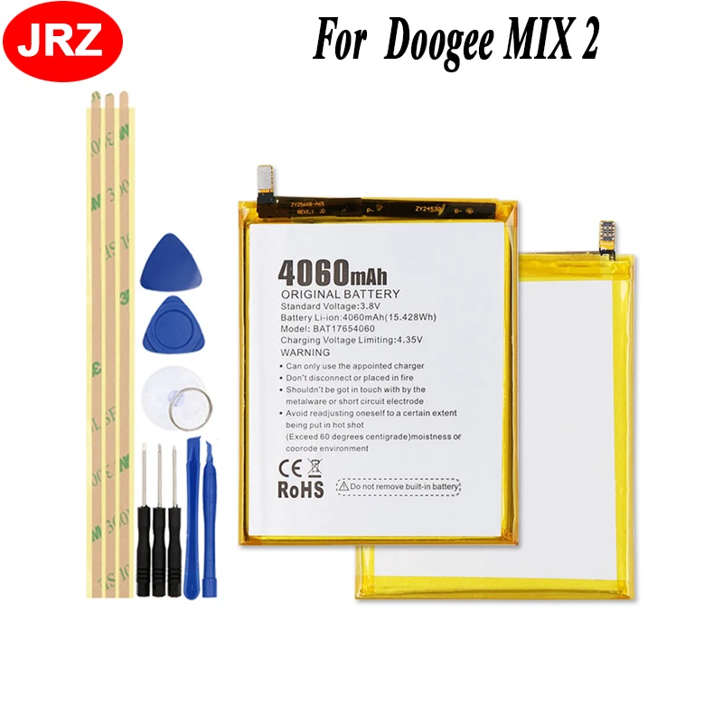 JRZ Для Doogee MIX 2 аккумулятор для телефона 4060 мАч Высокая емкость 3 8 в